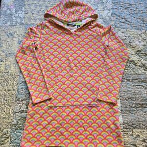 Lands' End Rainbow Terry Swim Cover-up Girls Size XL (14-16)